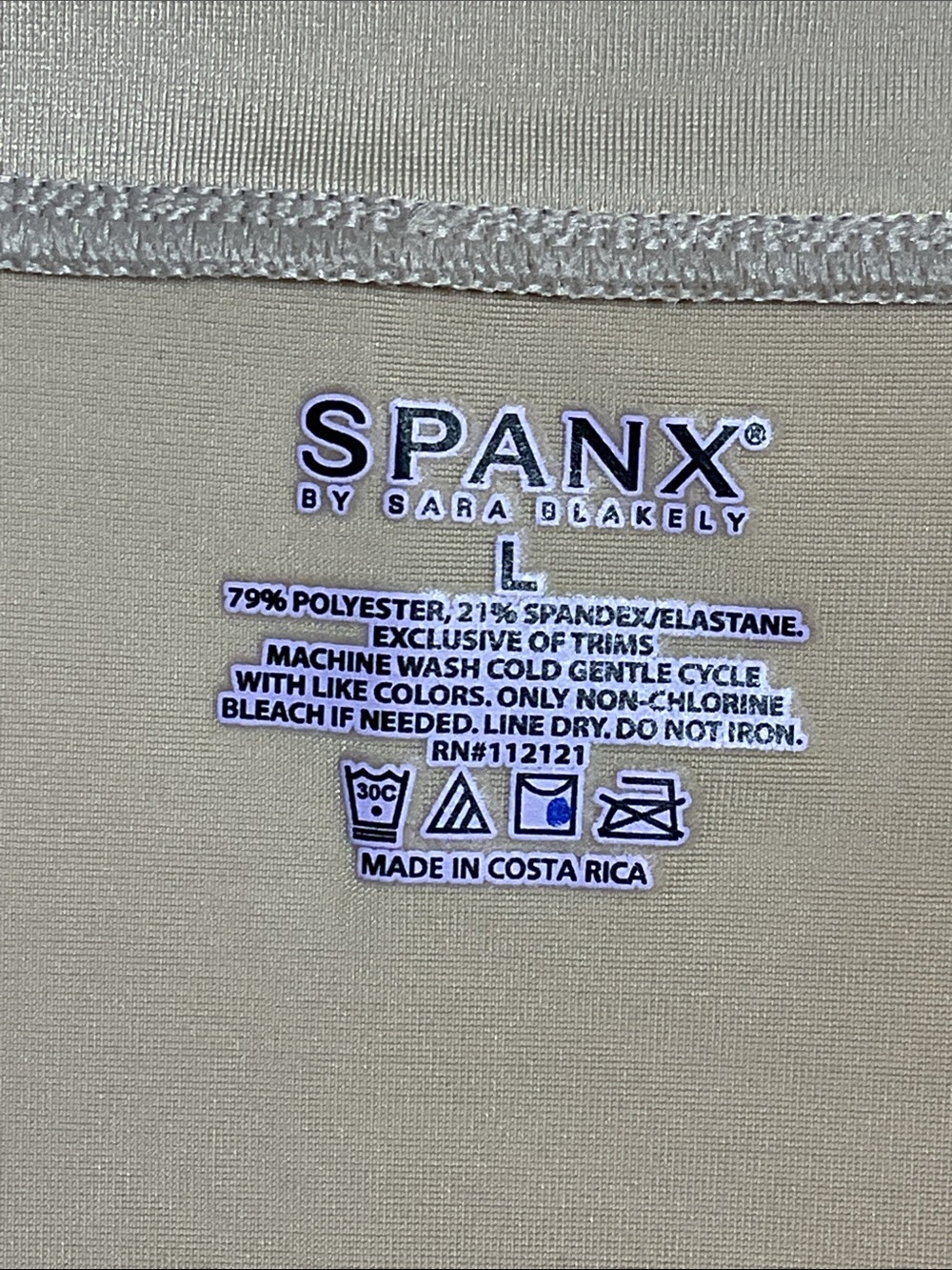 SPANX Hide & Sleek Square Neck Shaping Tank Cami Nude Beige Size L - Picture 6 of 6